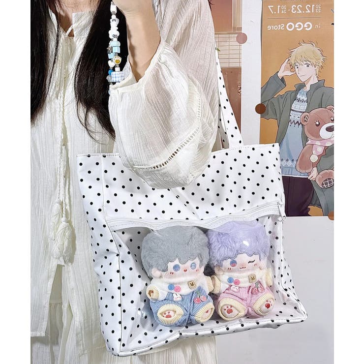 冬新作 ドット柄 クリアポケット付き | LOVERS | 詳細画像5 