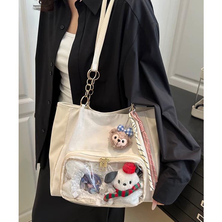 冬新作 チェーンハンドル クリアポケット付き | LOVERS | 詳細画像4 