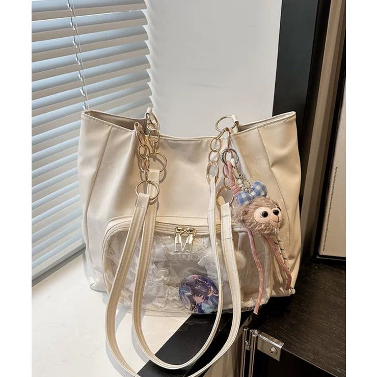 冬新作 チェーンハンドル クリアポケット付き | LOVERS | 詳細画像6 