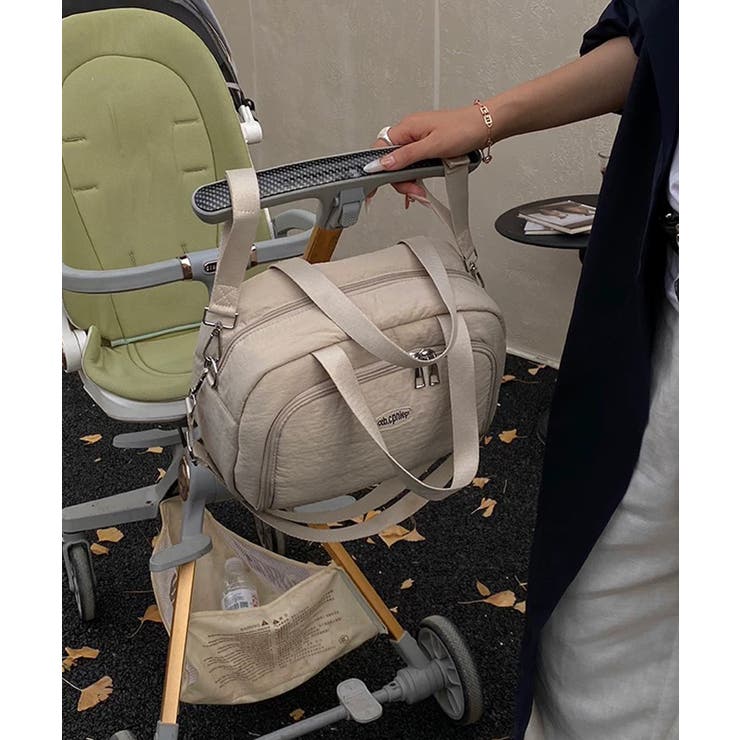 アイボリー | 冬新作 保冷保温ポケット付き ベビーカーストラップ | LOVERS