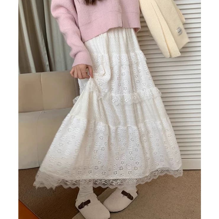 冬新作 フラワーレース ティアード | LOVERS | 詳細画像2 