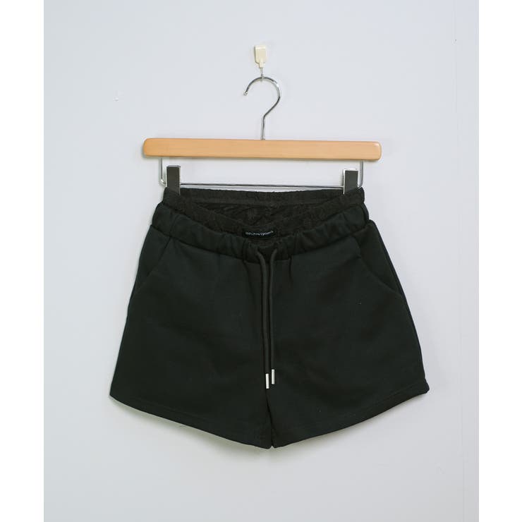 冬新作 レースレイヤード風 スウェットショートパンツブロケットコア | LOVERS | 詳細画像14 