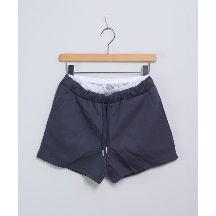 冬新作 レースレイヤード風 スウェットショートパンツブロケットコア | LOVERS | 詳細画像16 