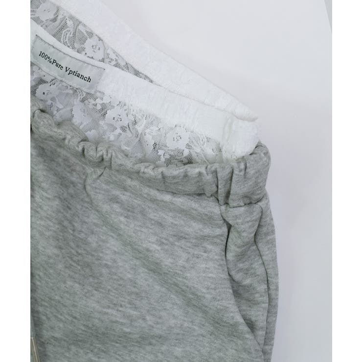 冬新作 レースレイヤード風 スウェットショートパンツブロケットコア | LOVERS | 詳細画像19 