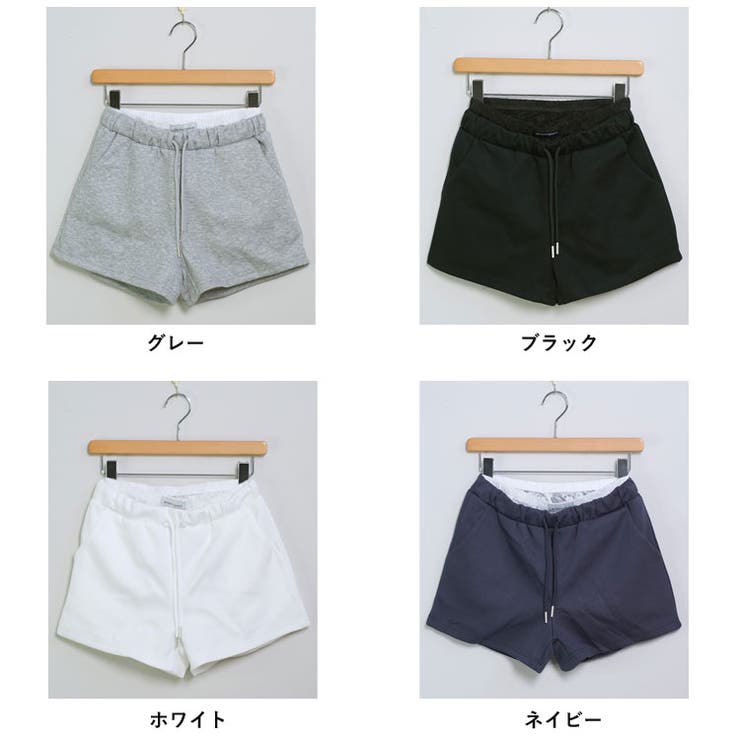 冬新作 レースレイヤード風 スウェットショートパンツブロケットコア | LOVERS | 詳細画像22 