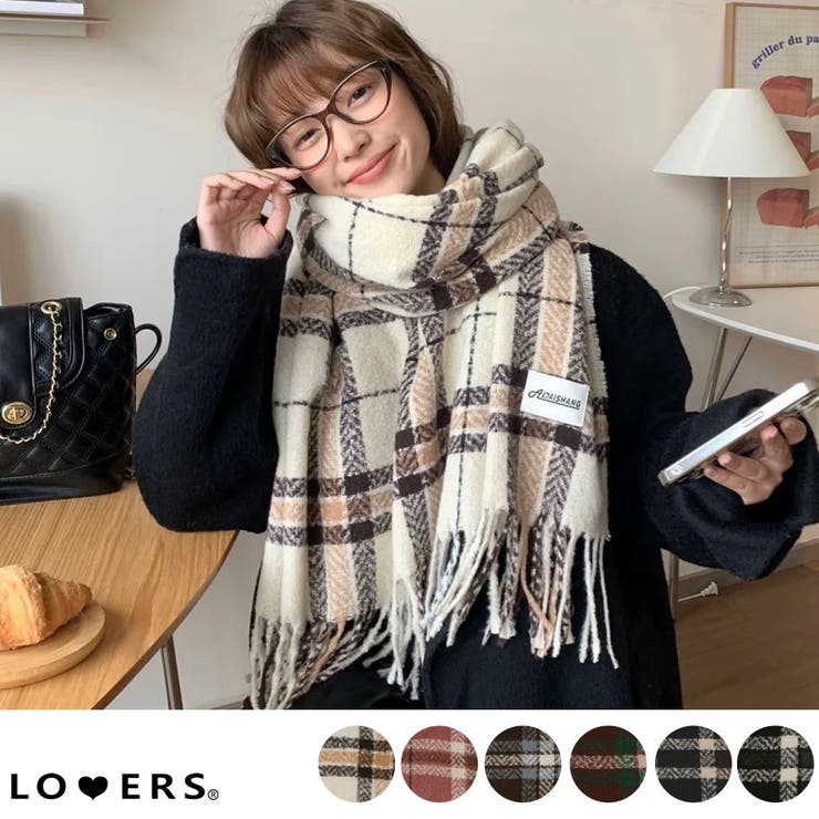 冬新作 チェック柄 ワッペン付き | LOVERS | 詳細画像1 