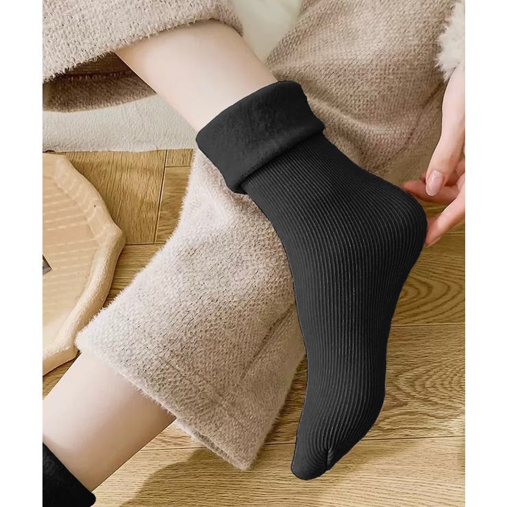 冬新作 ベーシック 裏起毛靴下 | LOVERS | 詳細画像9 