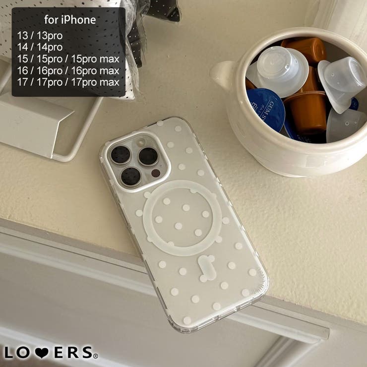 冬新作 MagSafe ドット柄 | LOVERS | 詳細画像1 