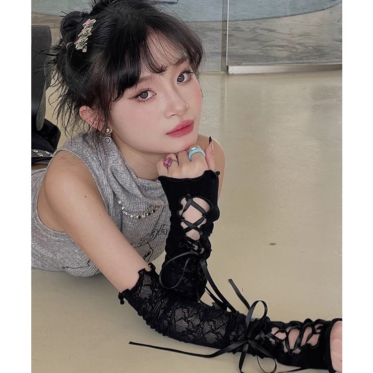 冬新作 レースアップ シアーレース | LOVERS | 詳細画像7 