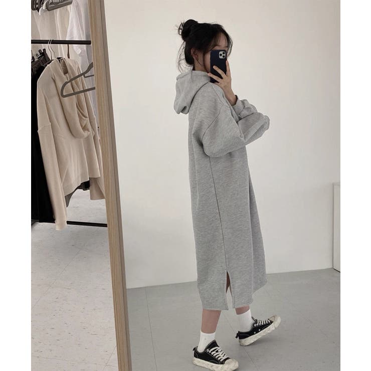 冬新作 サイドスリット パーカー | LOVERS | 詳細画像6 