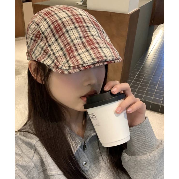 レッド | 冬新作 チェック柄 スクエアベルト | LOVERS