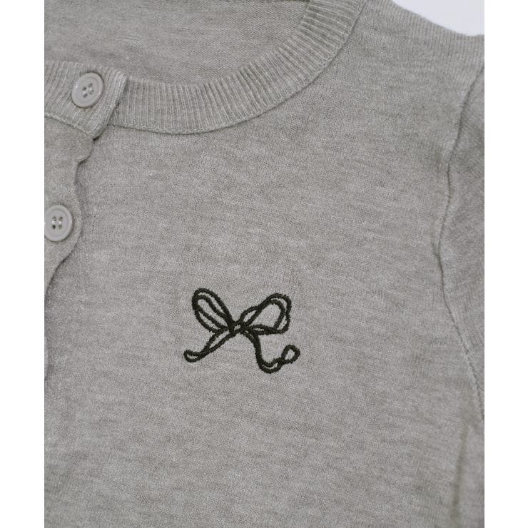 冬新作 ワンポイントリボン刺繍 ニットカーディガン | LOVERS | 詳細画像18 