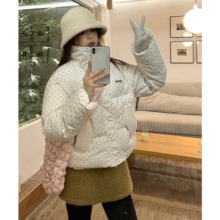 冬新作 ドット柄 ボアカラー | LOVERS | 詳細画像6 