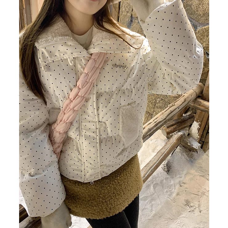 冬新作 ドット柄 ボアカラー | LOVERS | 詳細画像7 