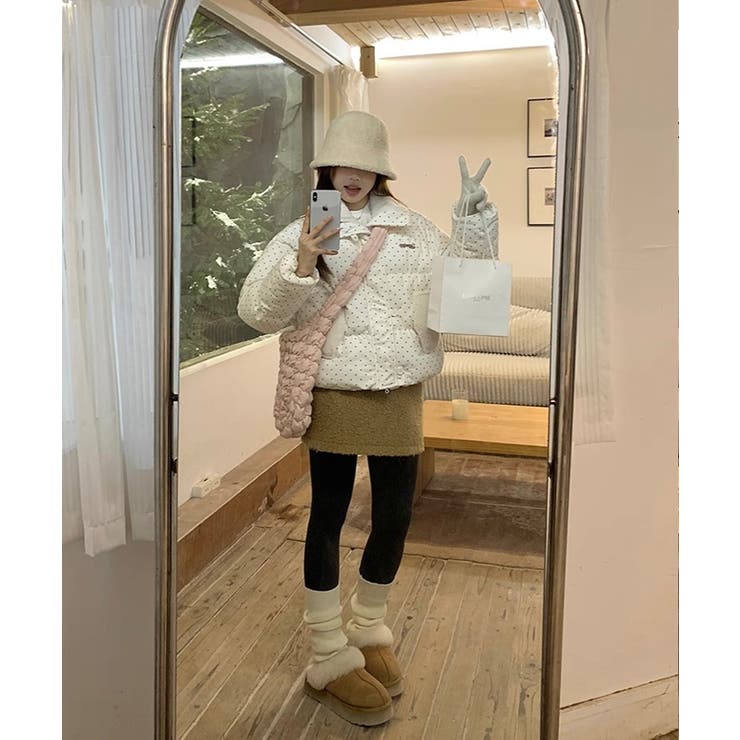 冬新作 ドット柄 ボアカラー | LOVERS | 詳細画像8 