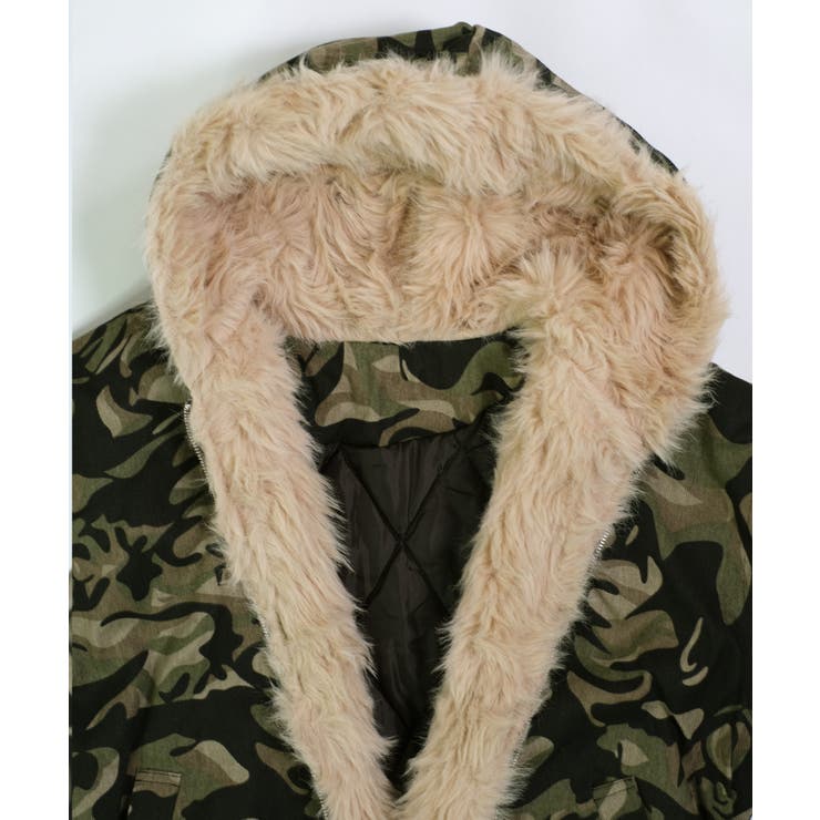 冬新作 カモフラ フェイクファー[品番：JP000007067]｜LOVERS
