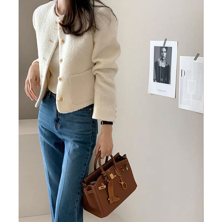 冬新作 ブークレ ショート丈 | LOVERS | 詳細画像5 