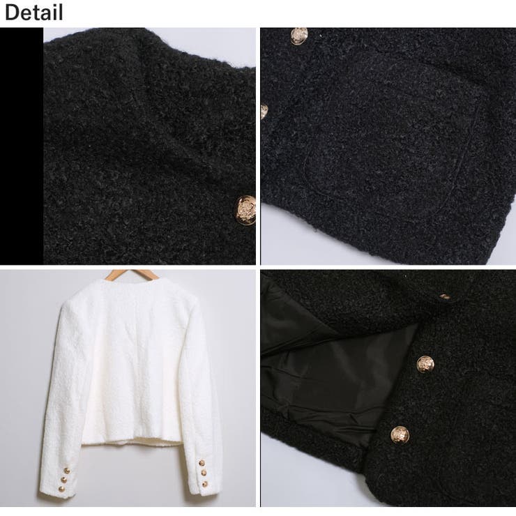 冬新作 ブークレ ショート丈 | LOVERS | 詳細画像16 