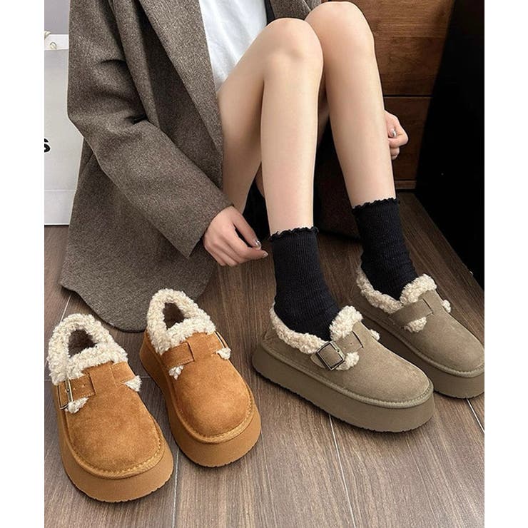 冬新作 フェイクムートン ベルトデザイン | LOVERS | 詳細画像2 