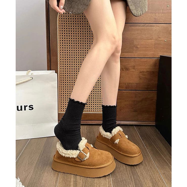 冬新作 フェイクムートン ベルトデザイン | LOVERS | 詳細画像4 