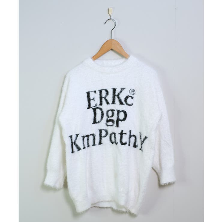 冬新作 ロゴデザイン シャギーニット | LOVERS | 詳細画像6 