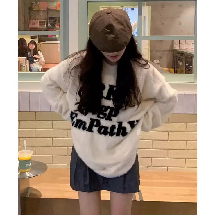 冬新作 ロゴデザイン シャギーニット | LOVERS | 詳細画像2 