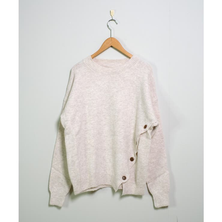 冬新作 サイドボタンデザイン アシンメトリー | LOVERS | 詳細画像5 