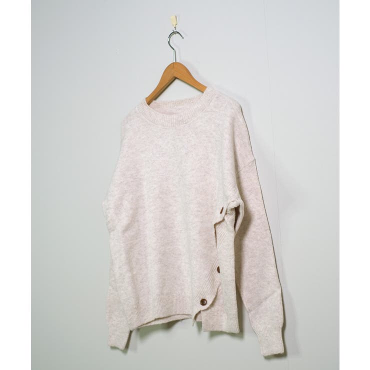 冬新作 サイドボタンデザイン アシンメトリー | LOVERS | 詳細画像7 