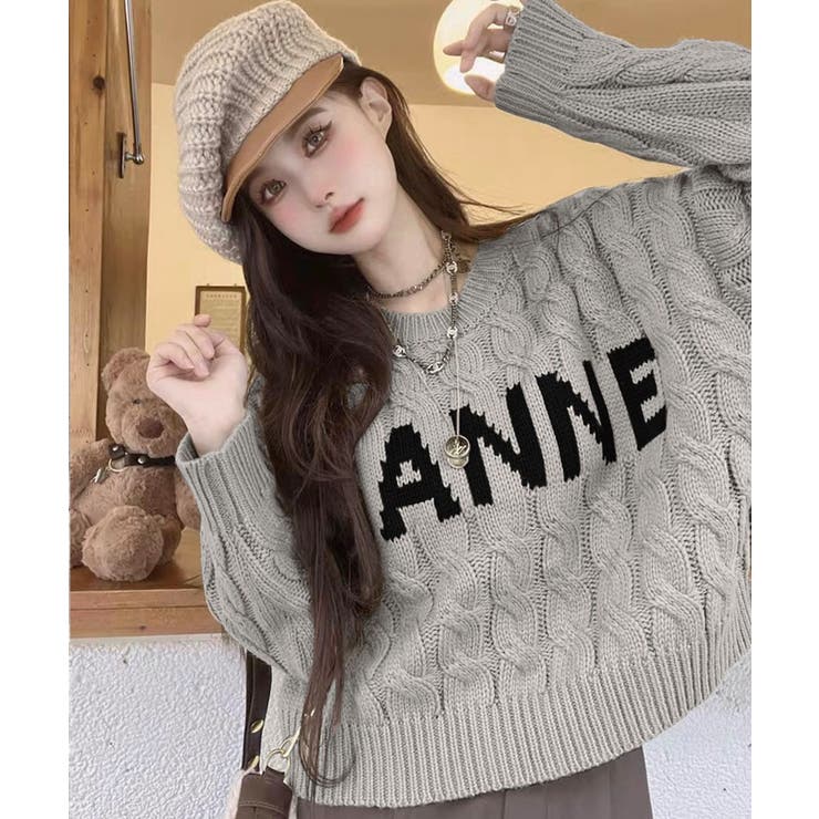 グレー | 冬新作 フロントロゴ ショート丈 | LOVERS