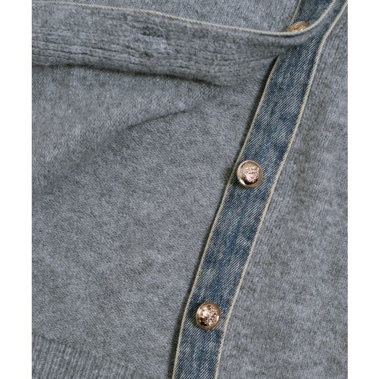 冬新作 デニムドッキング ニットカーディガントップス | LOVERS | 詳細画像18 