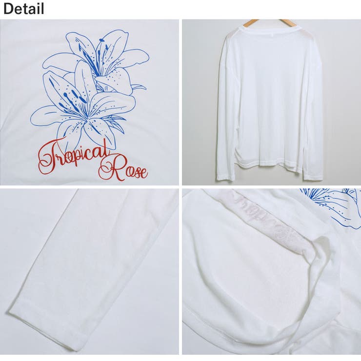 冬新作 フラワープリント シアーオーバートップス | LOVERS | 詳細画像16 