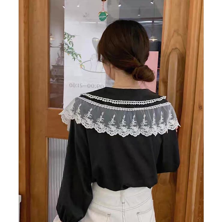 冬新作 ビックレースカラー フリル袖 | LOVERS | 詳細画像9 