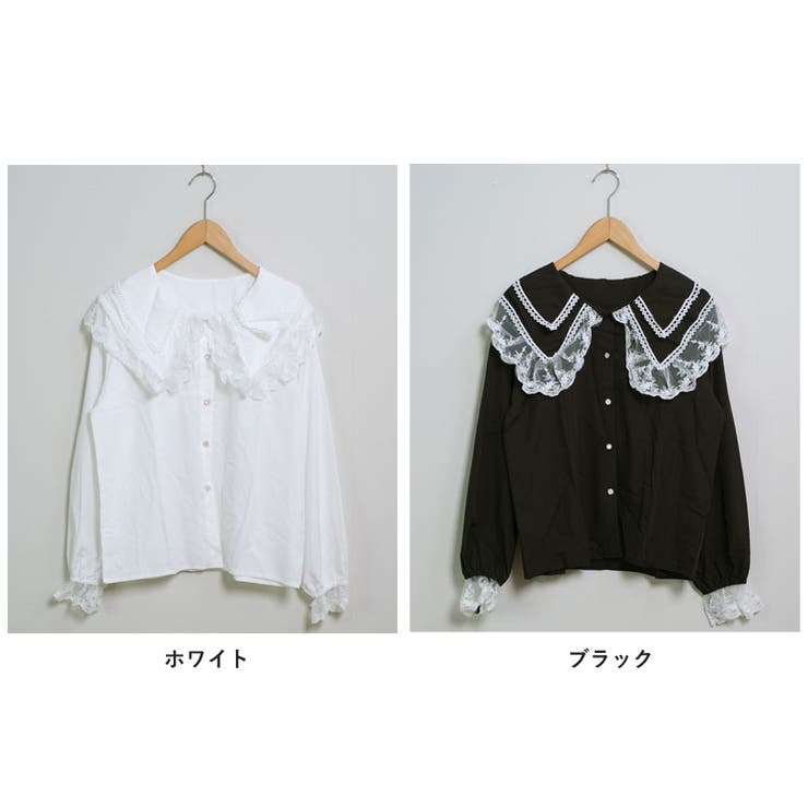 冬新作 ビックレースカラー フリル袖 | LOVERS | 詳細画像19 
