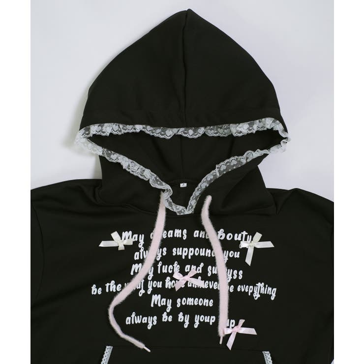 冬新作 レースフード ロゴリボン | LOVERS | 詳細画像11 