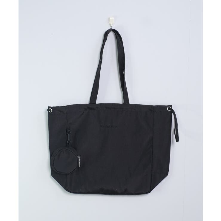 冬新作 ミニポーチ付き 巾着ナイロントートバッグA4サイズ | LOVERS | 詳細画像22 