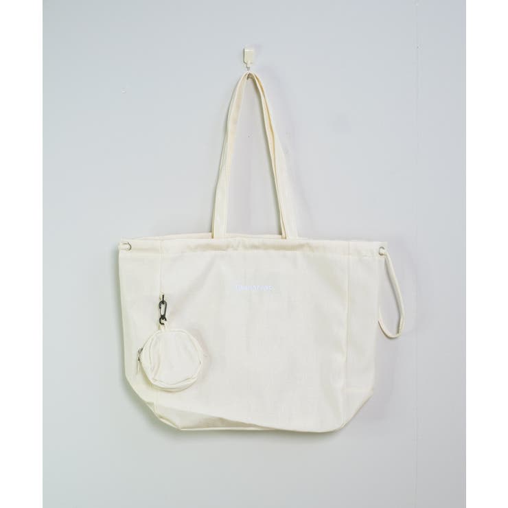 冬新作 ミニポーチ付き 巾着ナイロントートバッグA4サイズ | LOVERS | 詳細画像23 