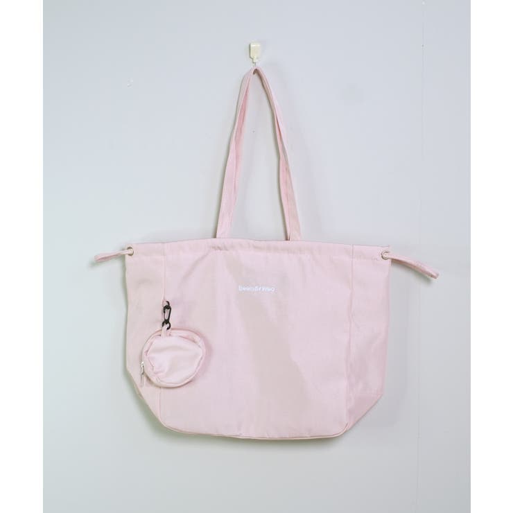 冬新作 ミニポーチ付き 巾着ナイロントートバッグA4サイズ | LOVERS | 詳細画像24 