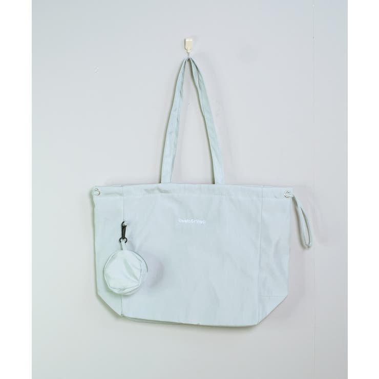 冬新作 ミニポーチ付き 巾着ナイロントートバッグA4サイズ | LOVERS | 詳細画像25 