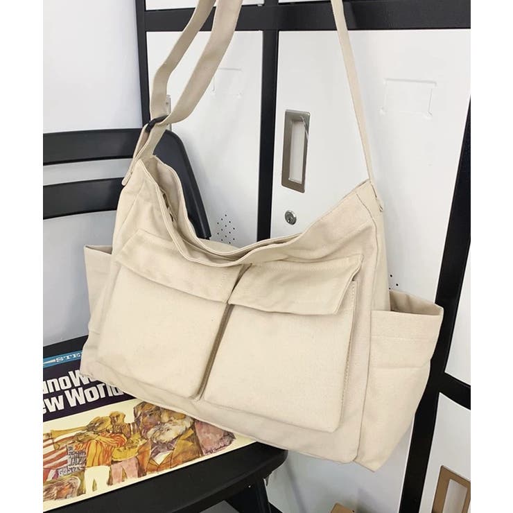 ホワイト | 冬新作 マルチポケット キャンバス | LOVERS