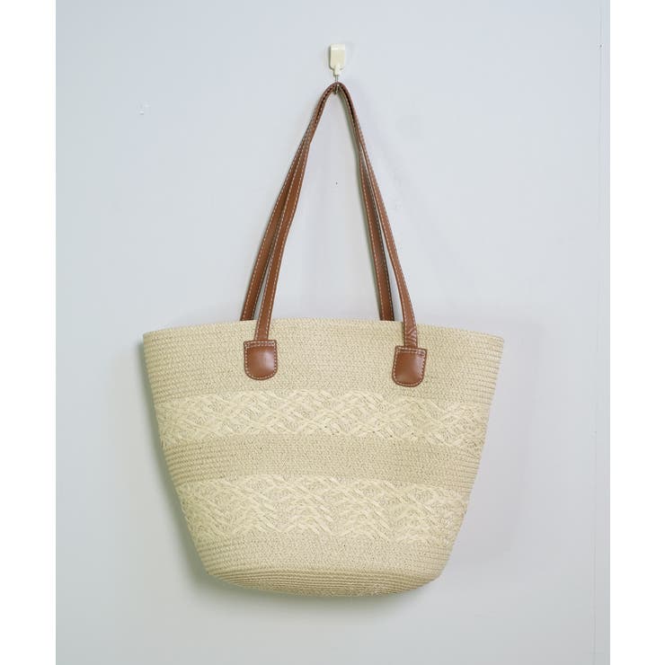 冬新作 PUレザーハンドル ストロー編み | LOVERS | 詳細画像25 