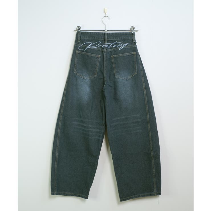 ストリートスタイル バックロゴ デニムジーンズ ２色展開 TT6386EM000366_3_l.jpg