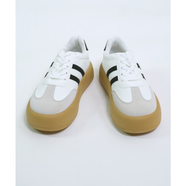 冬新作 ローカット 厚底ラインスニーカー韓国ストリート | LOVERS | 詳細画像22 