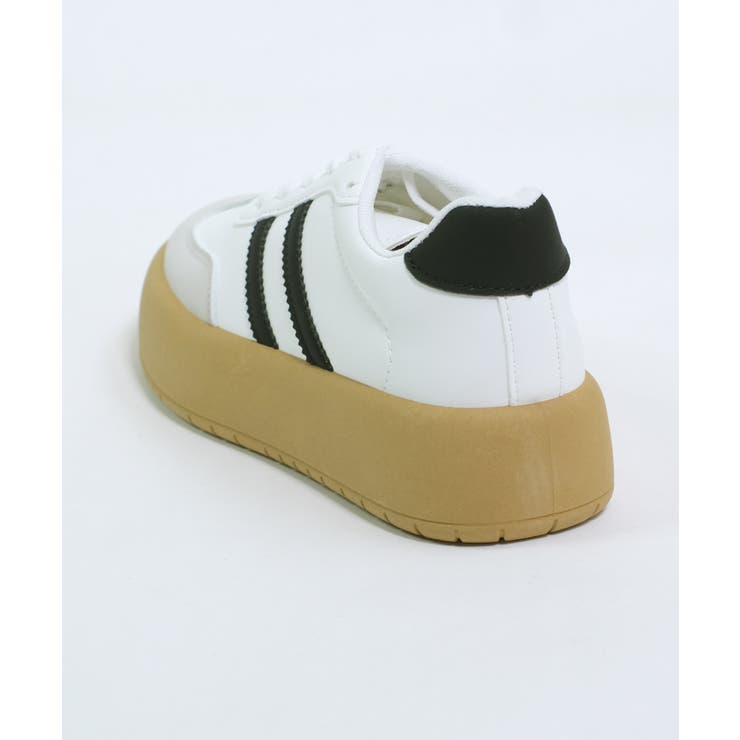 冬新作 ローカット 厚底ラインスニーカー韓国ストリート | LOVERS | 詳細画像24 