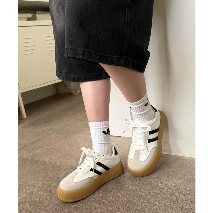 冬新作 ローカット 厚底ラインスニーカー韓国ストリート | LOVERS | 詳細画像9 