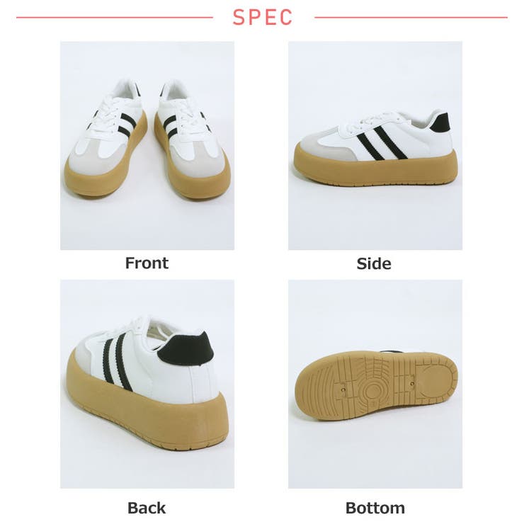 冬新作 ローカット 厚底ラインスニーカー韓国ストリート | LOVERS | 詳細画像30 