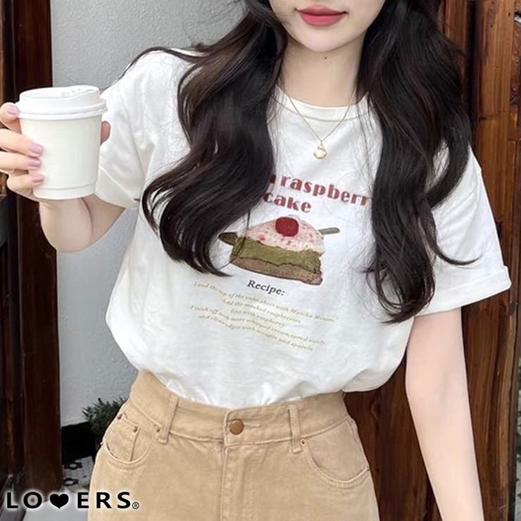 冬新作 ケーキプリント クルーネック | LOVERS | 詳細画像1 