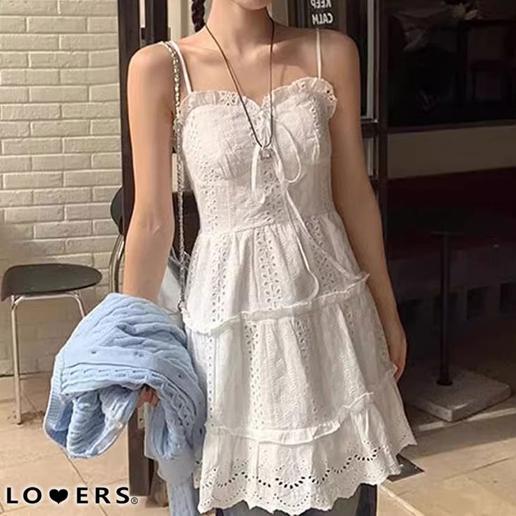 冬新作 パンチングレース キャミソール | LOVERS | 詳細画像1 