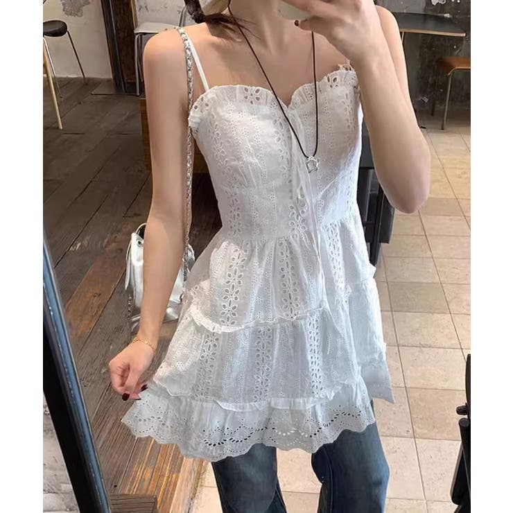 冬新作 パンチングレース キャミソール | LOVERS | 詳細画像2 