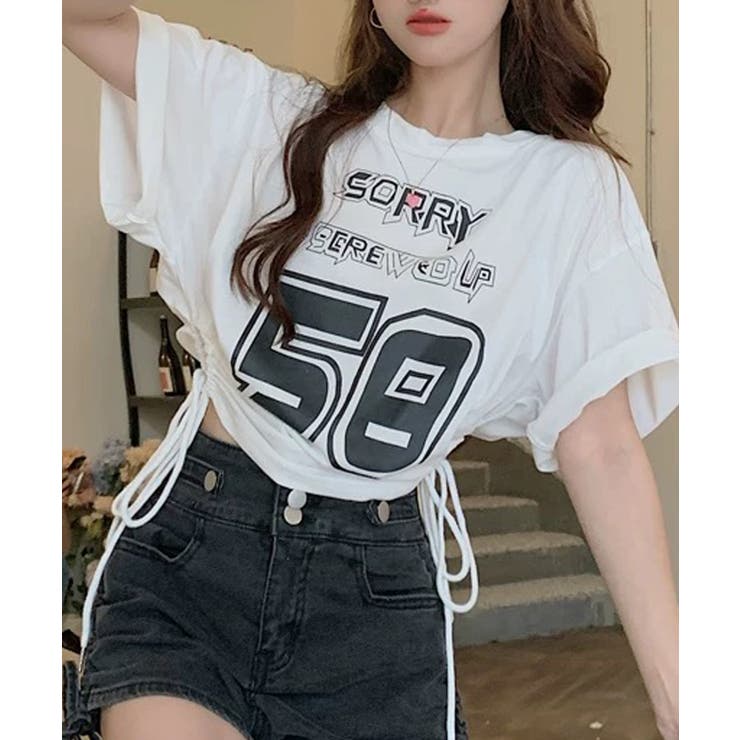 夏新作 ナンバリング サイドシャーリング[品番：JP000006954]｜LOVERS