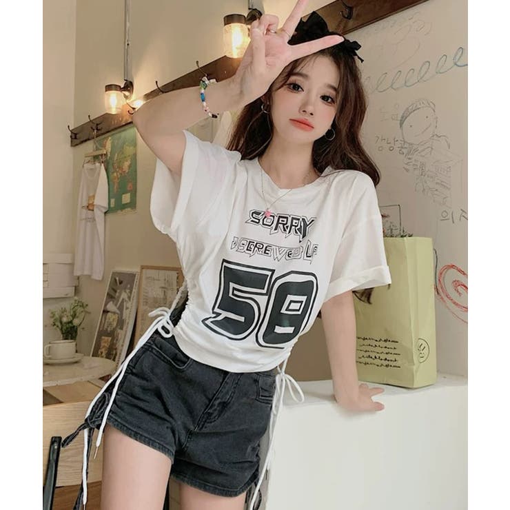 夏新作 ナンバリング サイドシャーリング[品番：JP000006954]｜LOVERS